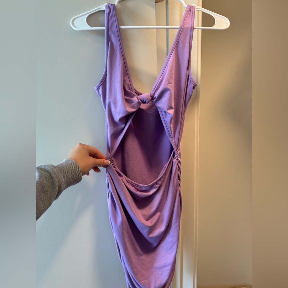Purple mini dress